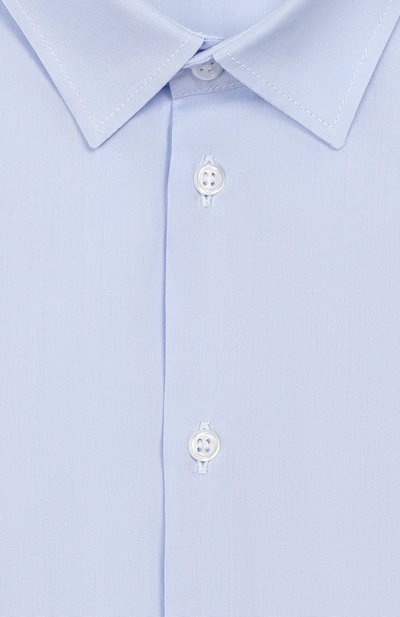 Хлопковая рубашка DAL LAGO голубого цвета по цене 9900 руб., арт. N402/7628/13-16, фото 3 Хлопковая рубашка DAL LAGO, арт. N402/7628/13-16, фото 3
