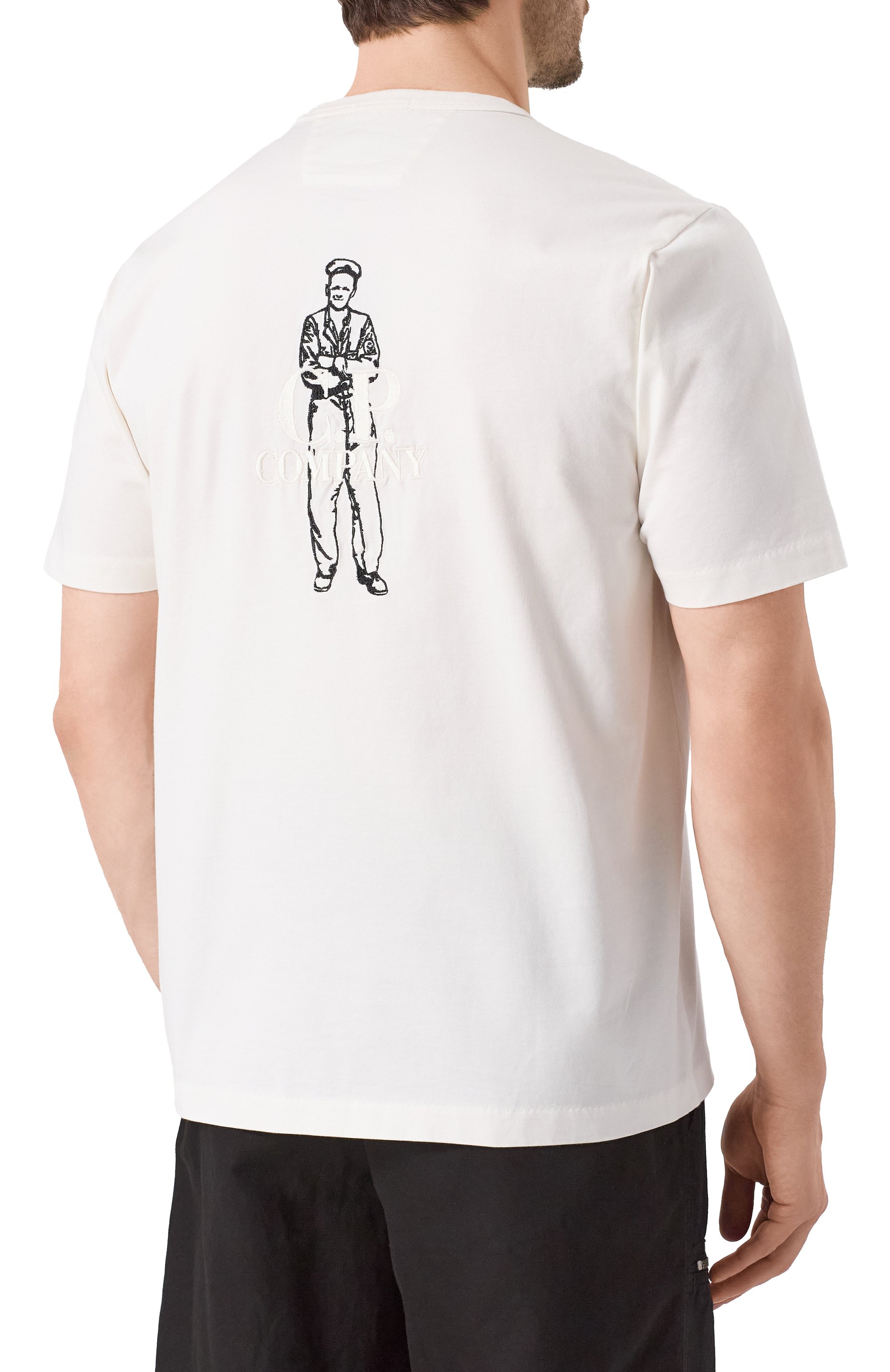 Хлопковая футболка C.P. COMPANY, арт. 18CMTS106A110301W, фото 4