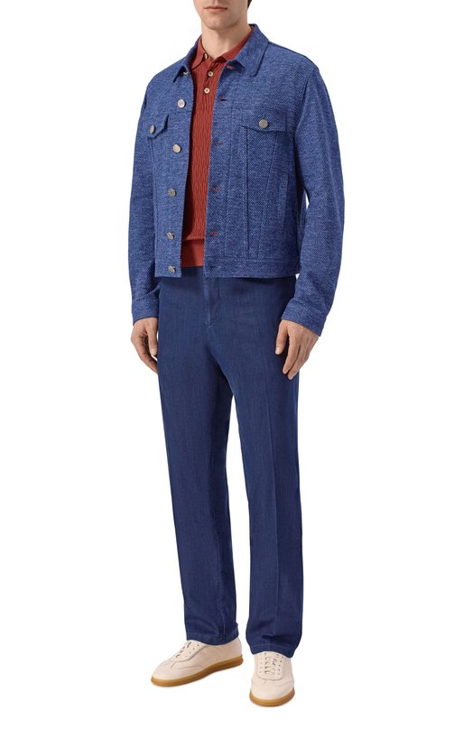 Хлопковые брюки Richard J. Brown T0RIN0/T84.T. Синий  T0RIN0/T84.T. Фото 2