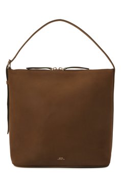 Женская сумка-тоут vera A.P.C. коричневого цвета, арт. PXCAT-F61902 | Фото 1 (Материал: Натуральная кожа; Материал сплава: Проставлено; Драгоценные камни: Проставлено; Размер: medium)