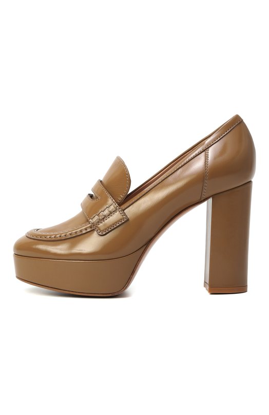 Кожаные туфли Hadden 105 Gianvito Rossi G25356.70RIC.NUICAML Бежевый  G25356.70RIC.NUICAML Фото 4