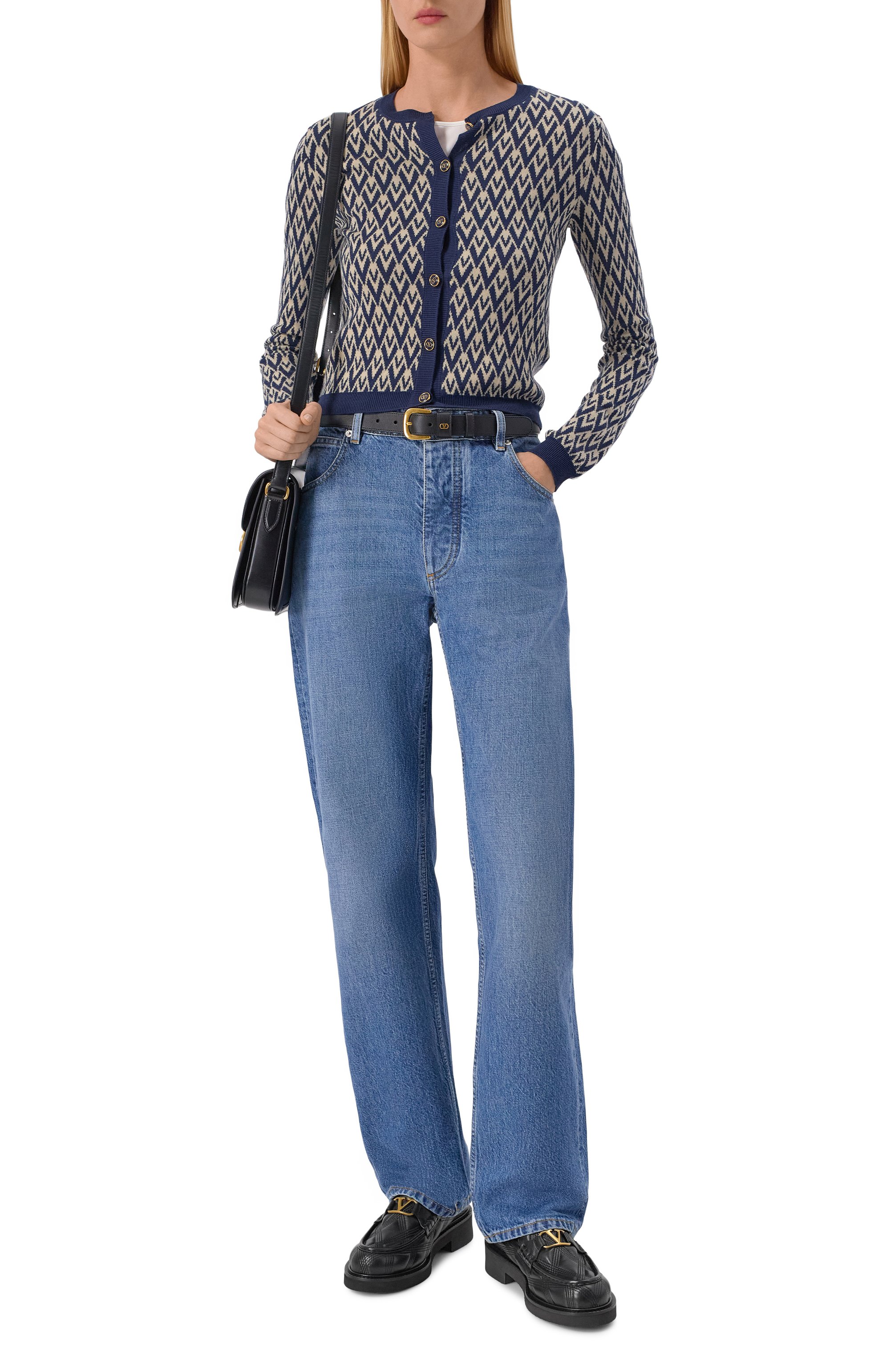 Кожаные лоферы quiltie 67 VALENTINO, арт. 7W2S0MC8/FGZ, фото 3