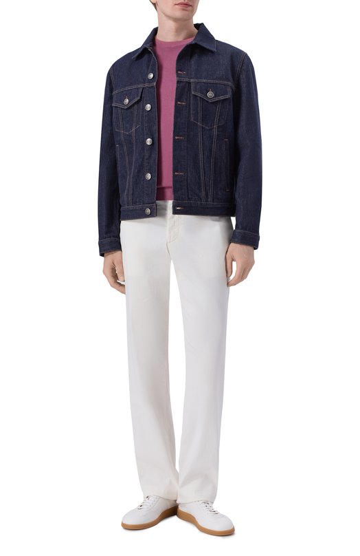 Хлопковый джемпер Andrea Campagna M5426-8051 Бордовый  M5426-8051 Фото 2