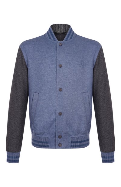 Мужской бомбер из шерсти и кашемира ZILLI, арт. DBL005M024450037U