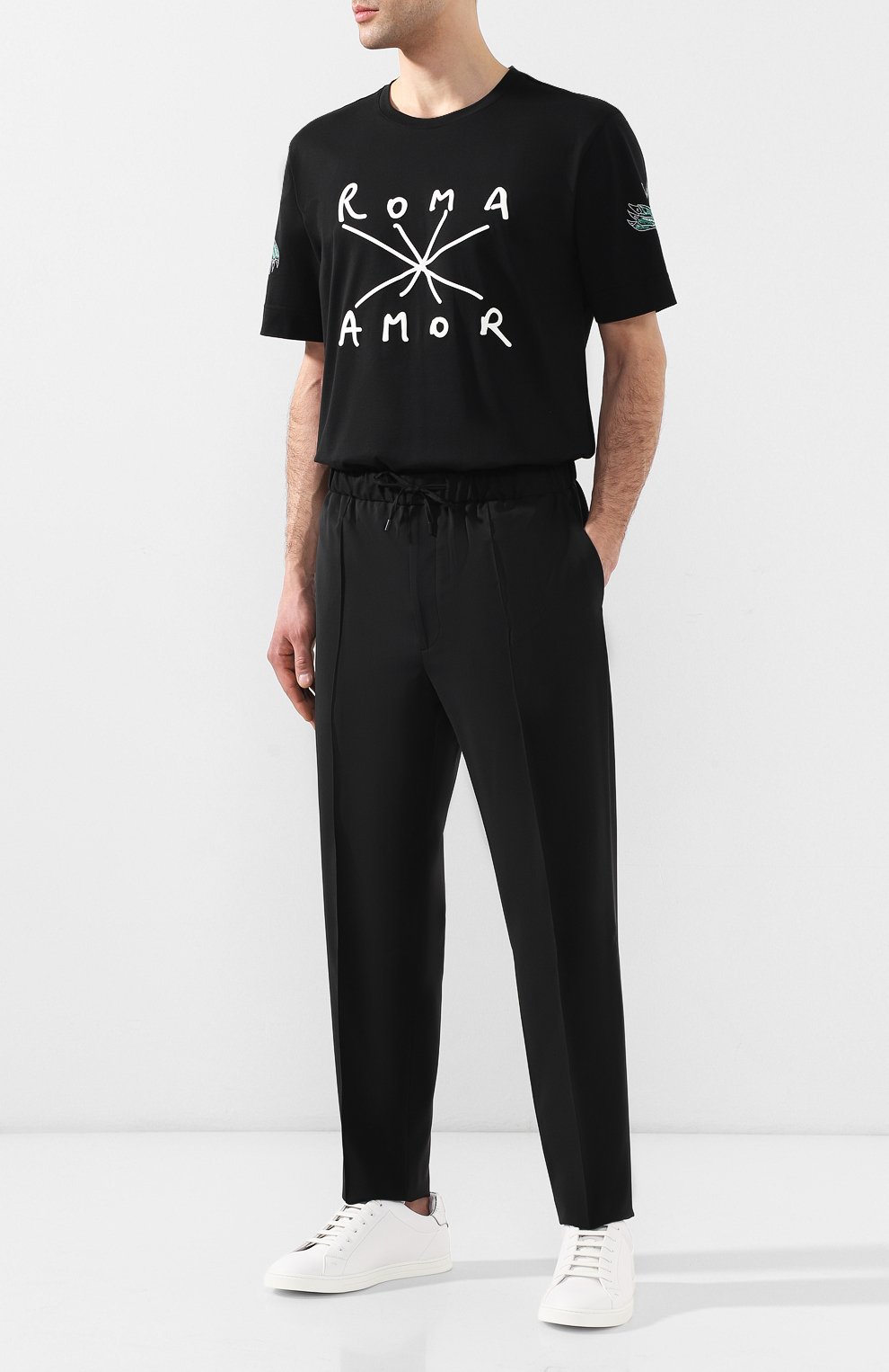 Кожаные кеды FENDI, арт. 7E1165 AK13, фото 2