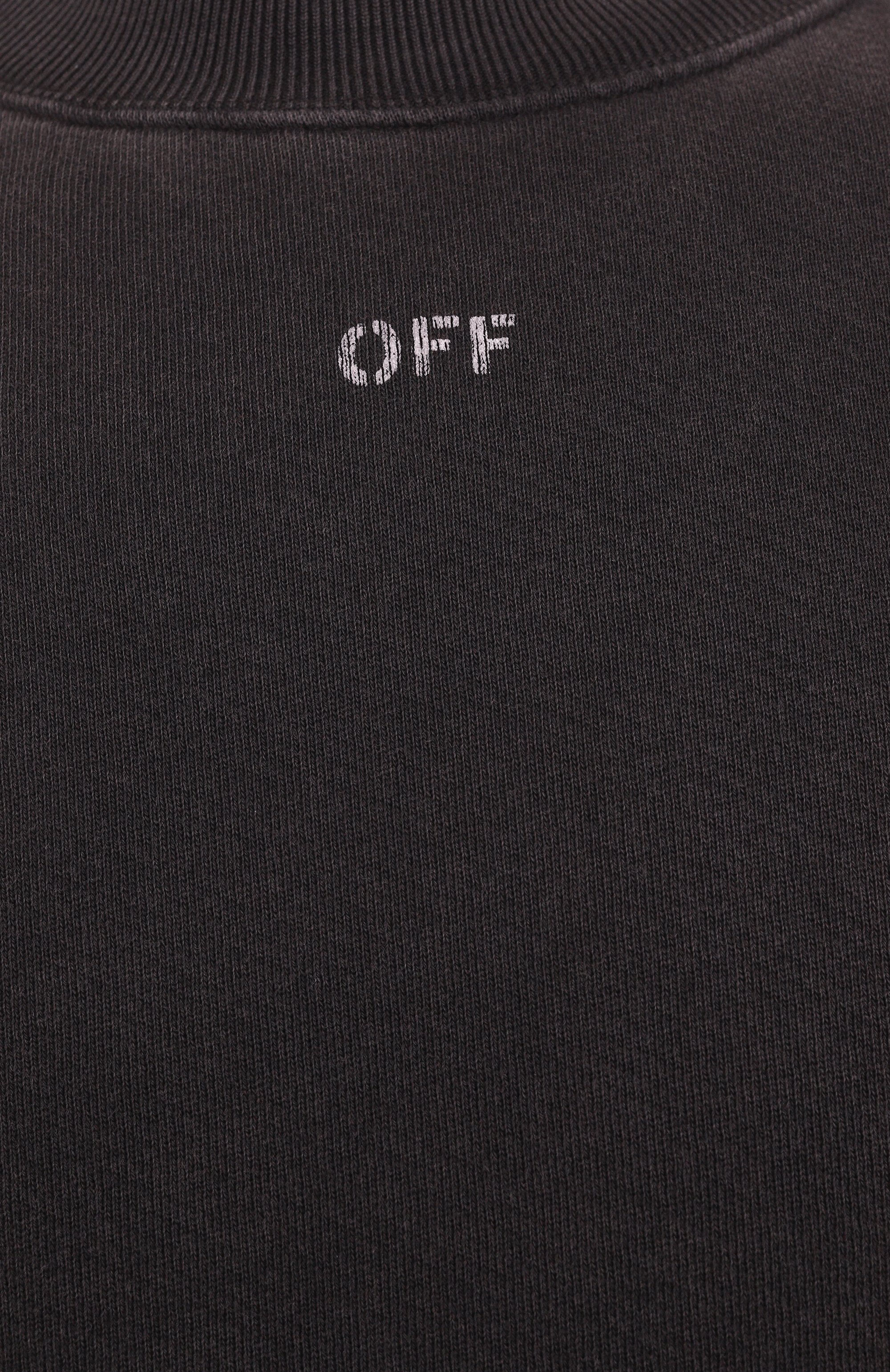 Хлопковый свитшот OFF-WHITE, арт. 0MBA054C99FLE009, фото 7