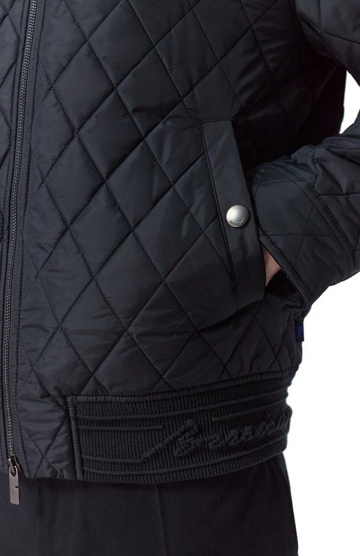 Утепленный бомбер Burberry 8110187 Чёрный  8110187 Фото 5