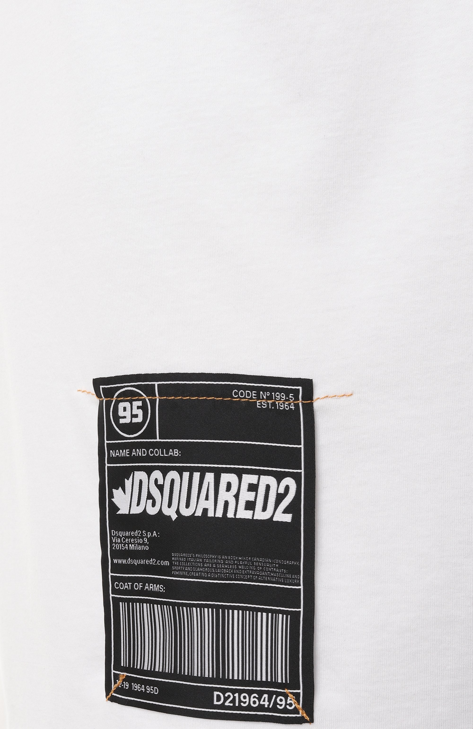 Хлопковая футболка DSQUARED2, арт. S74GD1406/S23009, фото 6