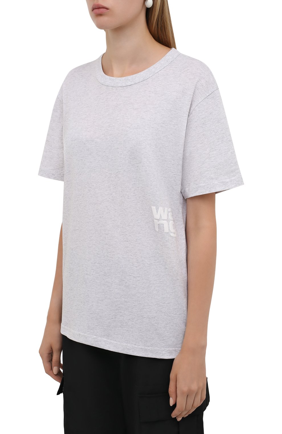 Хлопковая футболка ALEXANDERWANG.T, арт. 4CC3211281, фото 3