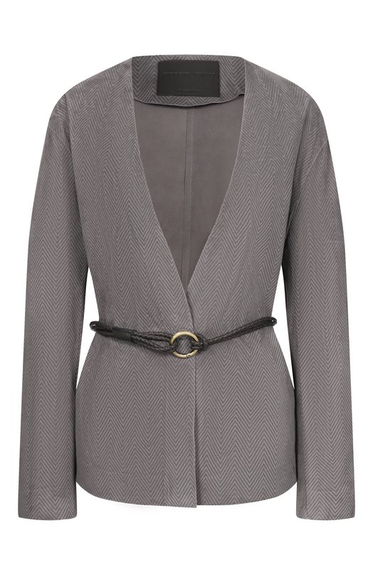 Замшевый жакет Giorgio Armani GW003155/AF24751 Серый GW003155/AF24751