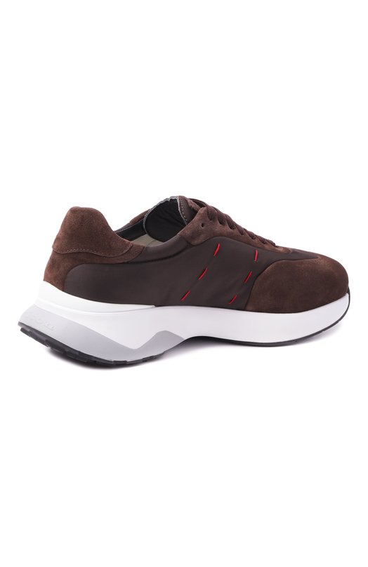 Комбинированные кроссовки Kiton USSA374N0133303 Коричневый  USSA374N0133303 Фото 5