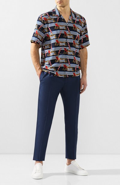 Брюки из смеси хлопка и шелка DOLCE & GABBANA, арт. GW1WET/FU5SW, фото 2