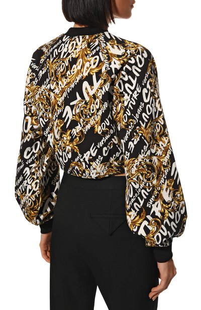 Хлопковый свитшот VERSACE JEANS COUTURE разноцветного цвета по цене 35250 руб., арт. 73HAI3A1-73DP301 EASY FELPA GARZATA PR./FS048, фото 4 Хлопковый свитшот VERSACE JEANS COUTURE, арт. 73HAI3A1-73DP301 EASY FELPA GARZATA PR./FS048, фото 4