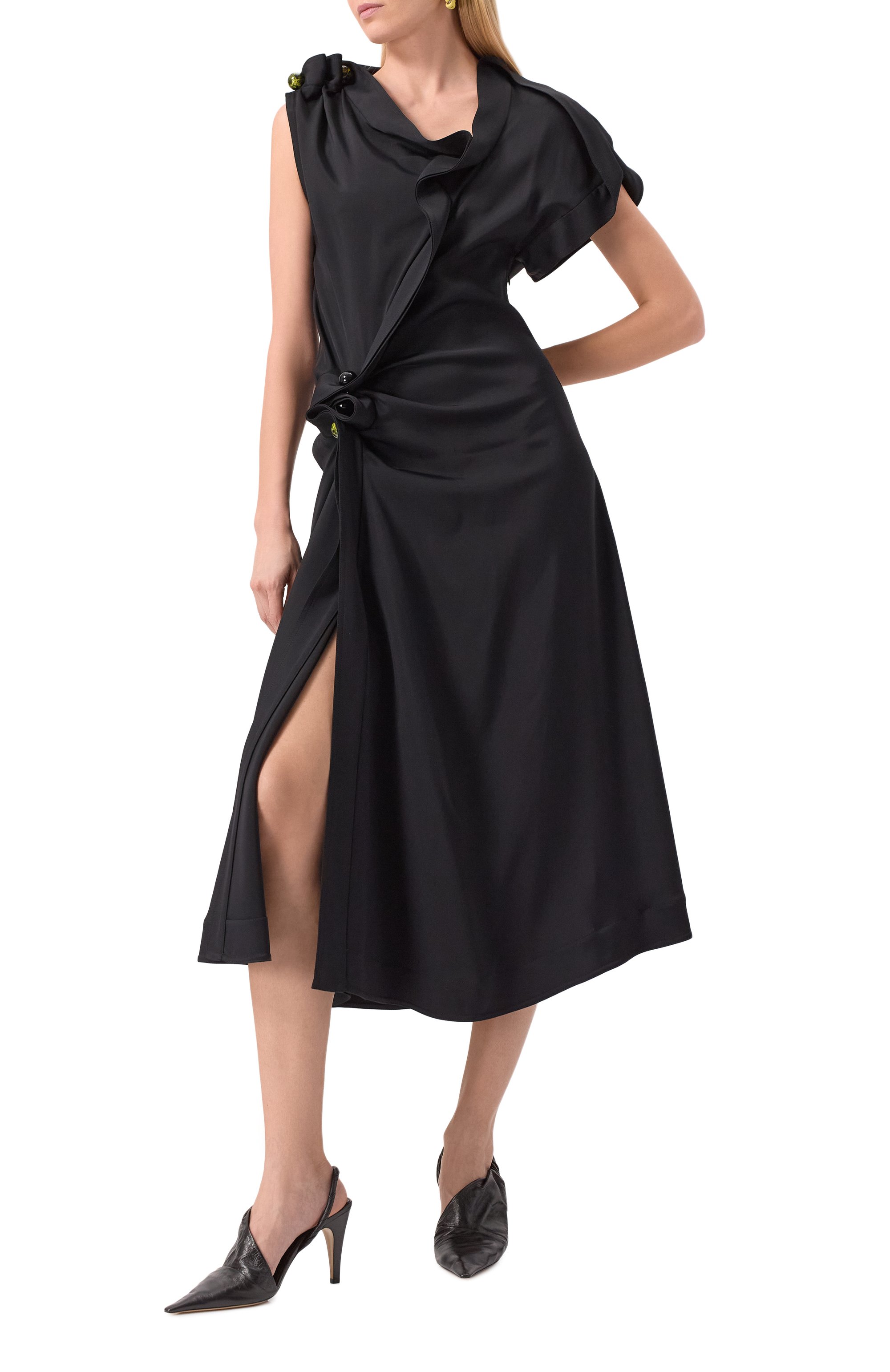 Платье из вискозы BOTTEGA VENETA, арт. 801926 V3Z10, фото 2