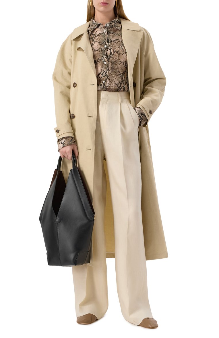 Женская сумка-тоут di folio small TOD’S черного цвета, арт. XBWDBMET200R0R | Фото 7 (Материал: Натуральная кожа; Автоматизация ТО: Проставлено; Размер: small; Автоматизация состава: Проставлено)