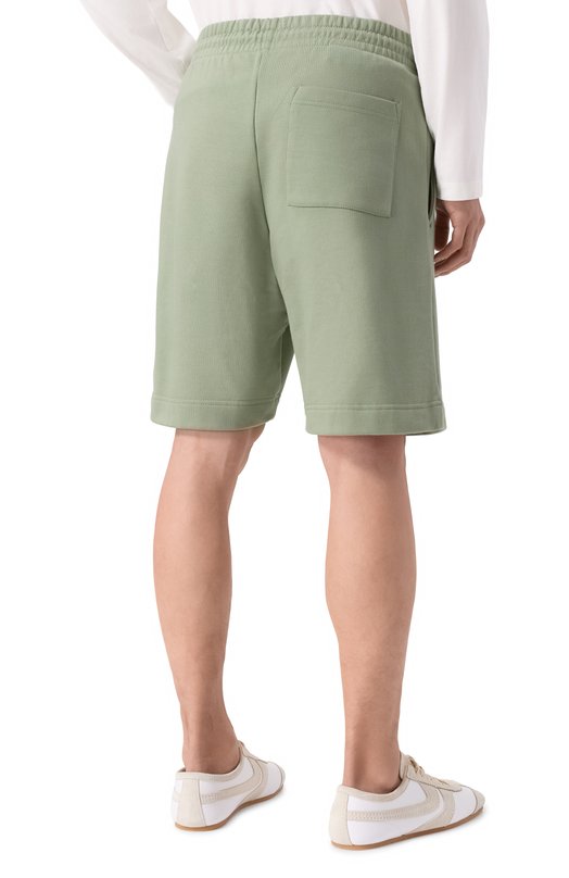 Хлопковые шорты Dries Van Noten 021158/3611 Зелёный  021158/3611 Фото 4