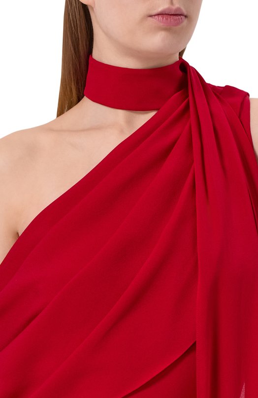 Шелковое платье Elie Saab D0953NF25/SI001 Красный  D0953NF25/SI001 Фото 4