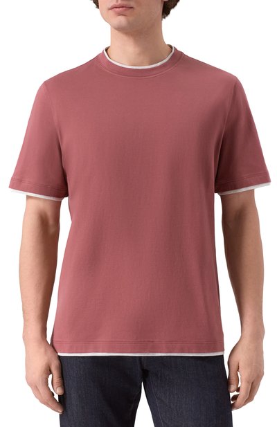 Хлопковая футболка BRUNELLO CUCINELLI, арт. M0B137427, фото 3