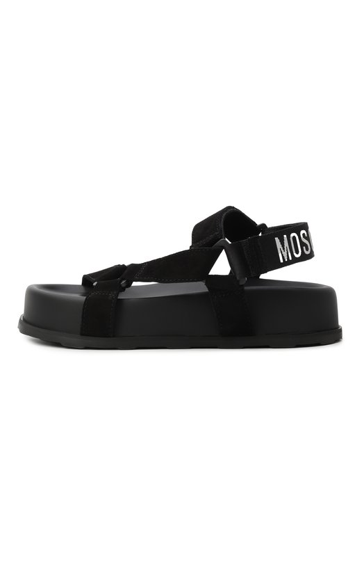 Замшевые сандалии Moschino MA16254I1N/ME0 Чёрный  MA16254I1N/ME0 Фото 5