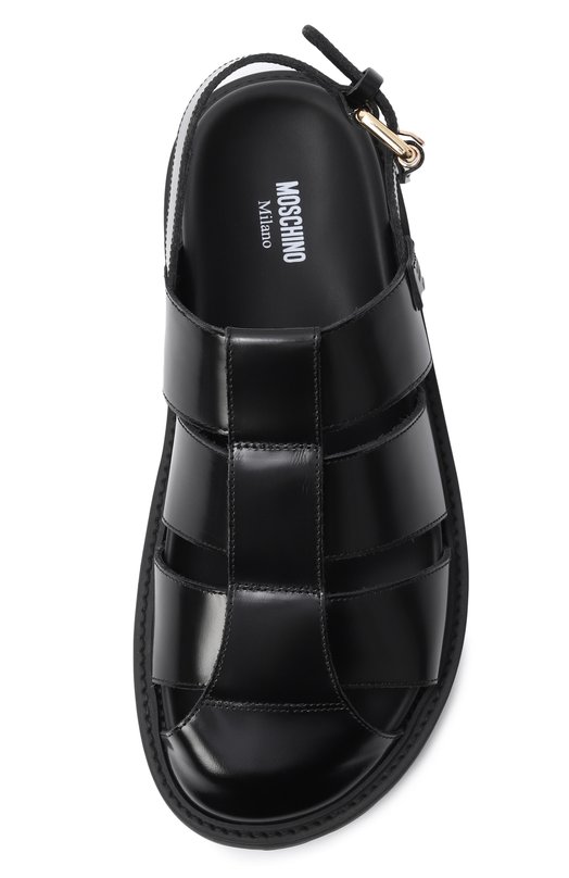 Кожаные сандалии Moschino MA10073G10/MJ0 Чёрный  MA10073G10/MJ0 Фото 6