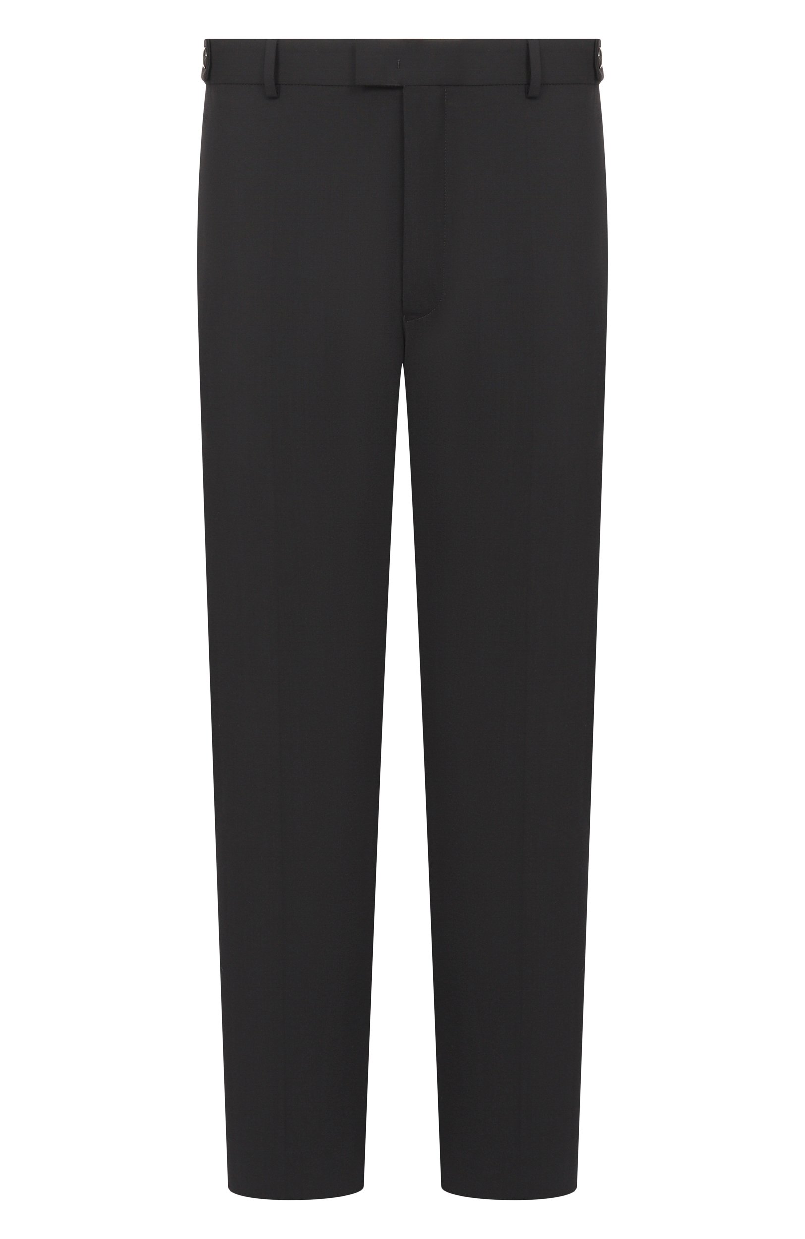 Шерстяные брюки EMPORIO ARMANI черного цвета по цене 52550 руб., арт. EM007124/TE19332, фото 1 Шерстяные брюки EMPORIO ARMANI, арт. EM007124/TE19332, фото 1