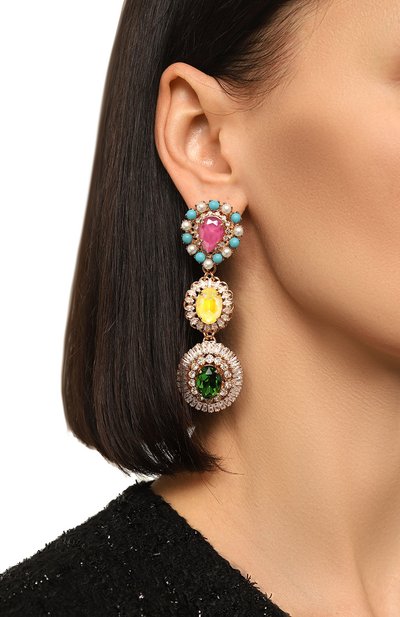 Серьги ANTON HEUNIS разноцветного цвета по цене 32200 руб., арт. VRS3.014, фото 2 Серьги ANTON HEUNIS, арт. VRS3.014, фото 2