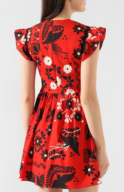 Хлопковое платье REDVALENTINO, арт. RR0VAE45/SQU, фото 4