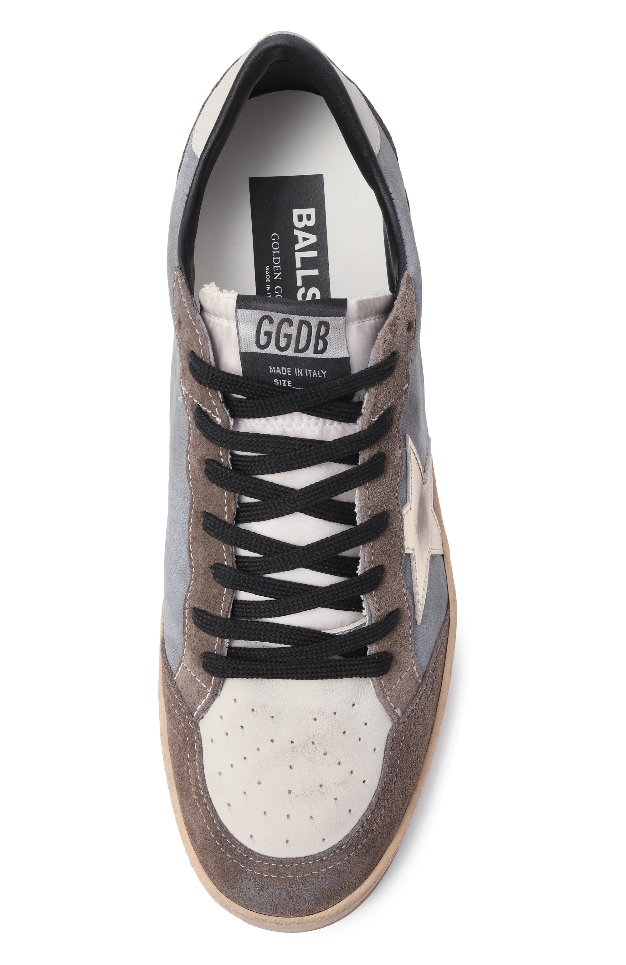 Замшевые кеды ball star GOLDEN GOOSE DELUXE BRAND, арт. GMF00117.F007496, фото 6