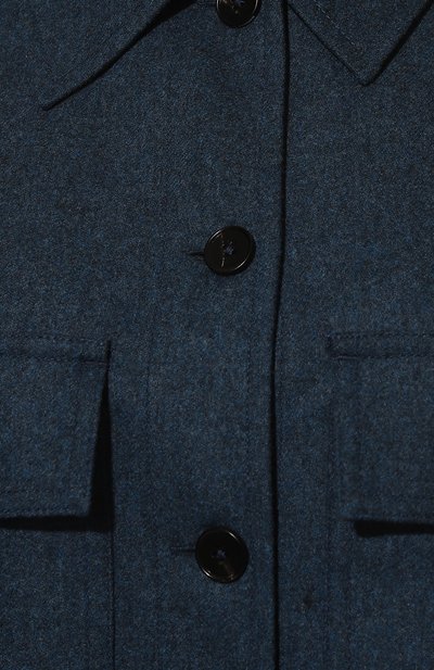 Шерстяная рубашка JIL SANDER темно-синего цвета по цене 107500 руб., арт. J40DL0001-J40008, фото 5 Шерстяная рубашка JIL SANDER, арт. J40DL0001-J40008, фото 5