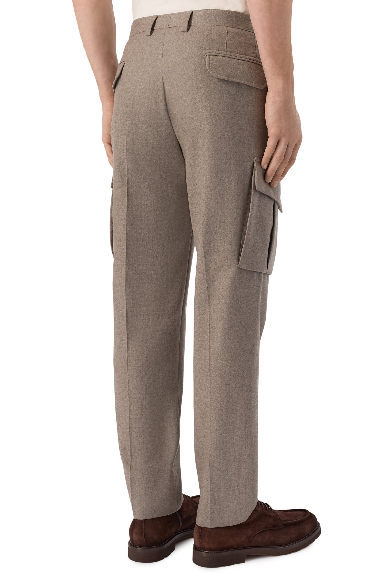 Шерстяные брюки-карго CORNELIANI, арт. 284L02/2A18111, фото 4