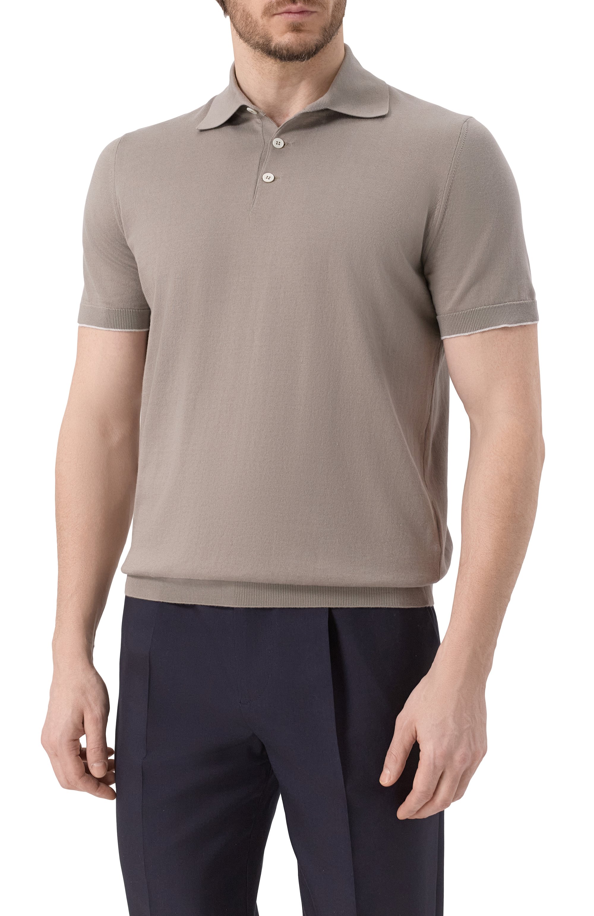 Хлопковое поло BRUNELLO CUCINELLI, арт. M29800125, фото 3