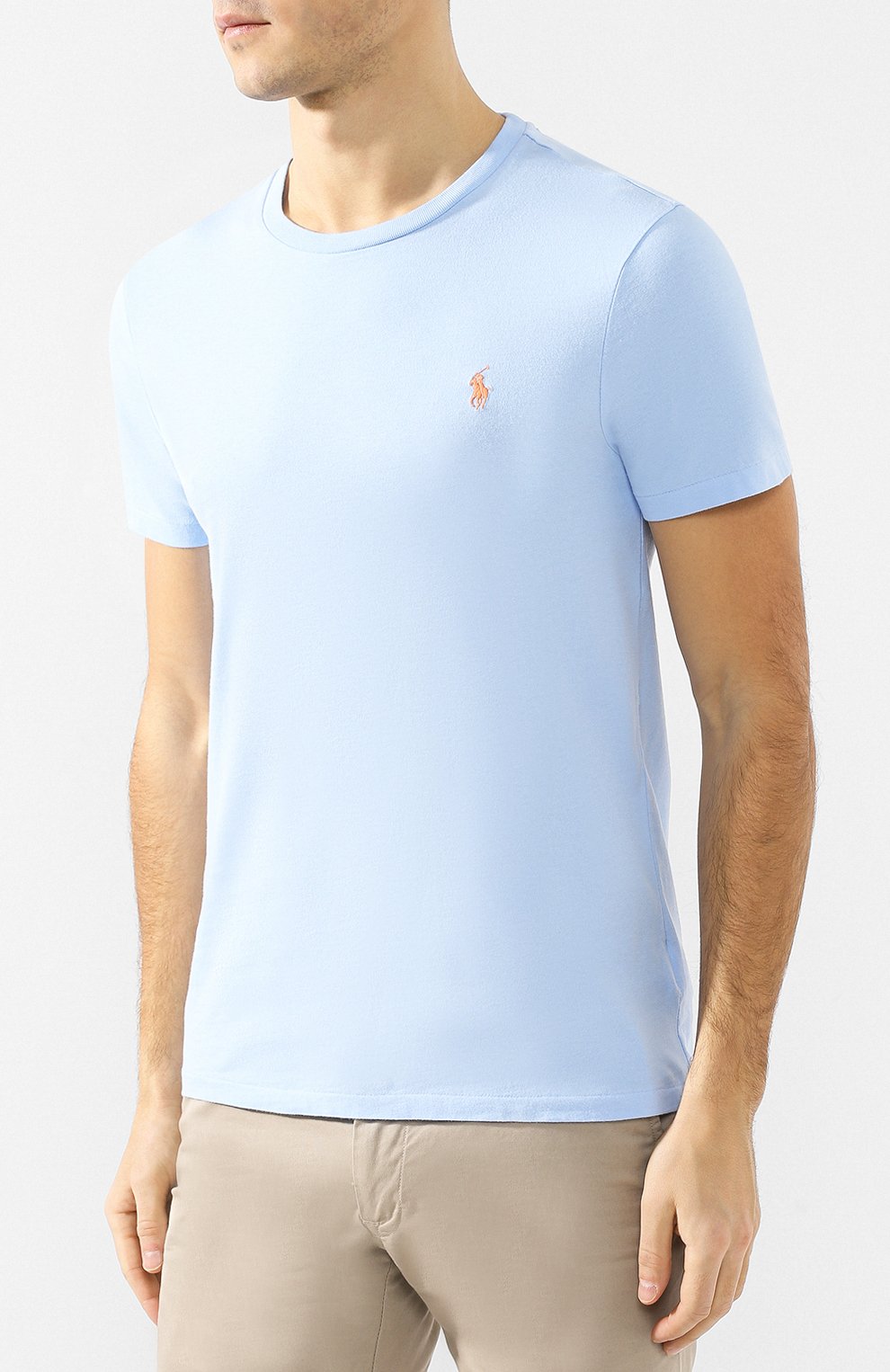 Хлопковая футболка  POLO RALPH LAUREN, арт. 710671438, фото 3