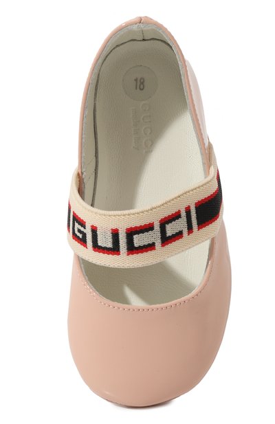 Кожаные пинетки GUCCI, арт. 552925 0IRD0, фото 4