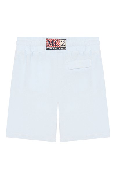 Хлопковые шорты MC2 SAINT BARTH голубого цвета по цене 11750 руб., арт. RANL008-00146L/RANDLE SP0NGE JR, фото 2 Хлопковые шорты MC2 SAINT BARTH, арт. RANL008-00146L/RANDLE SP0NGE JR, фото 2