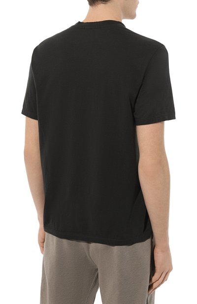 Хлопковая футболка JAMES PERSE темно-серого цвета по цене 41650 руб., арт. MELJ3248/CRN, фото 4 Хлопковая футболка JAMES PERSE, арт. MELJ3248/CRN, фото 4