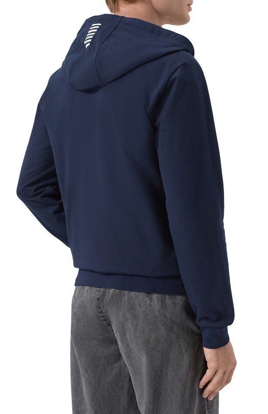 Хлопковая толстовка EA7 8NPM33/PJVRZ Синий  8NPM33/PJVRZ Фото 4