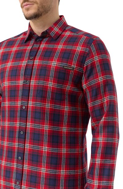 Шерстяная рубашка DOLCE & GABBANA, арт. G5JZ9T/FQ2H3, фото 5