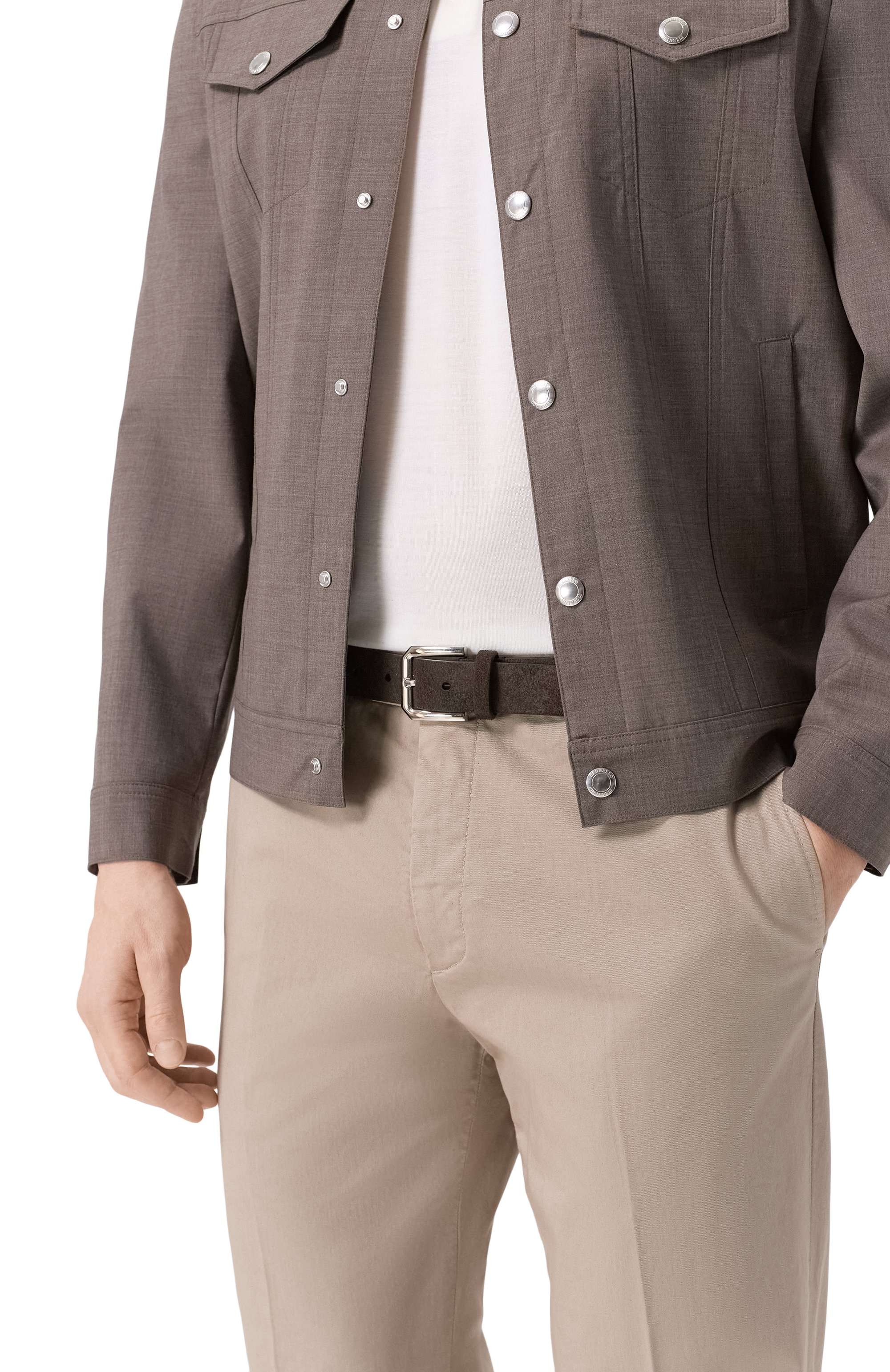 Замшевый ремень BRUNELLO CUCINELLI, арт. MAUGP317, фото 2