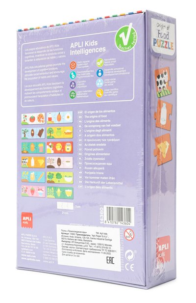 Пазлы происхождение еды APLI KIDS, арт. 14360, фото 2