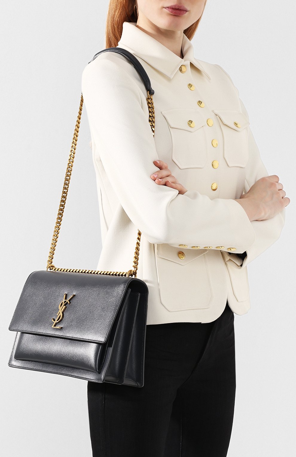 Сумка sunset large SAINT LAURENT, арт. 498779/D420W, фото 5