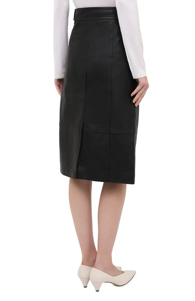 Кожаная юбка PROENZA SCHOULER WHITE LABEL черного цвета по цене 61800 руб., арт. WL2035012-LR184, фото 5 Кожаная юбка PROENZA SCHOULER WHITE LABEL, арт. WL2035012-LR184, фото 5
