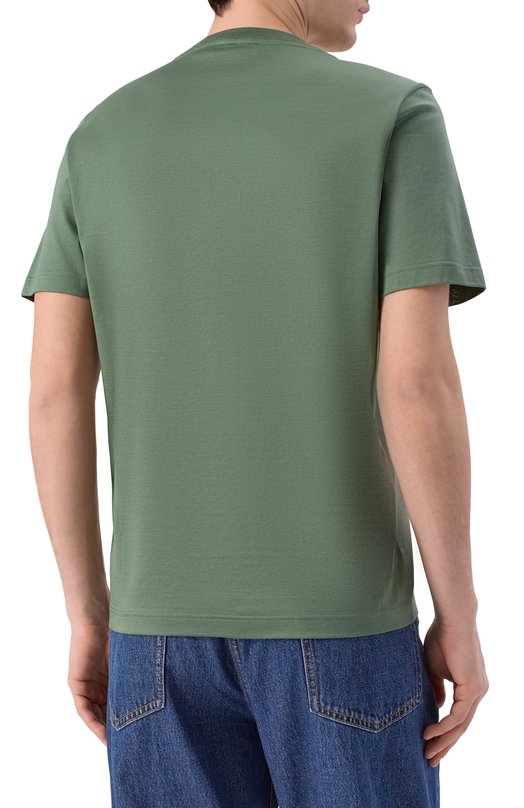 Хлопковая футболка Gran Sasso 60196/74007 Зелёный  60196/74007 Фото 4