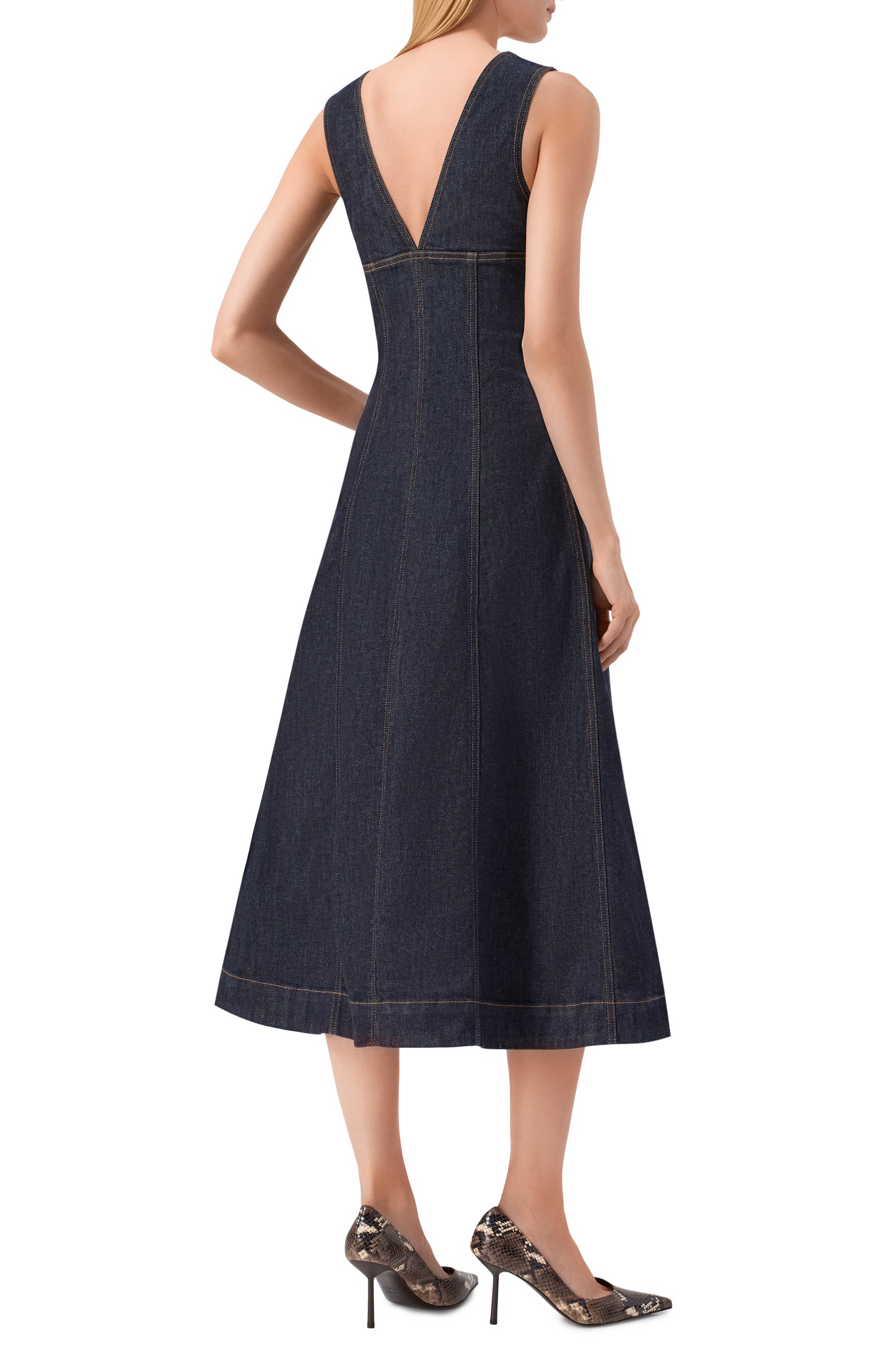 Джинсовое платье SELF-PORTRAIT, арт. PF25801MBL, фото 4