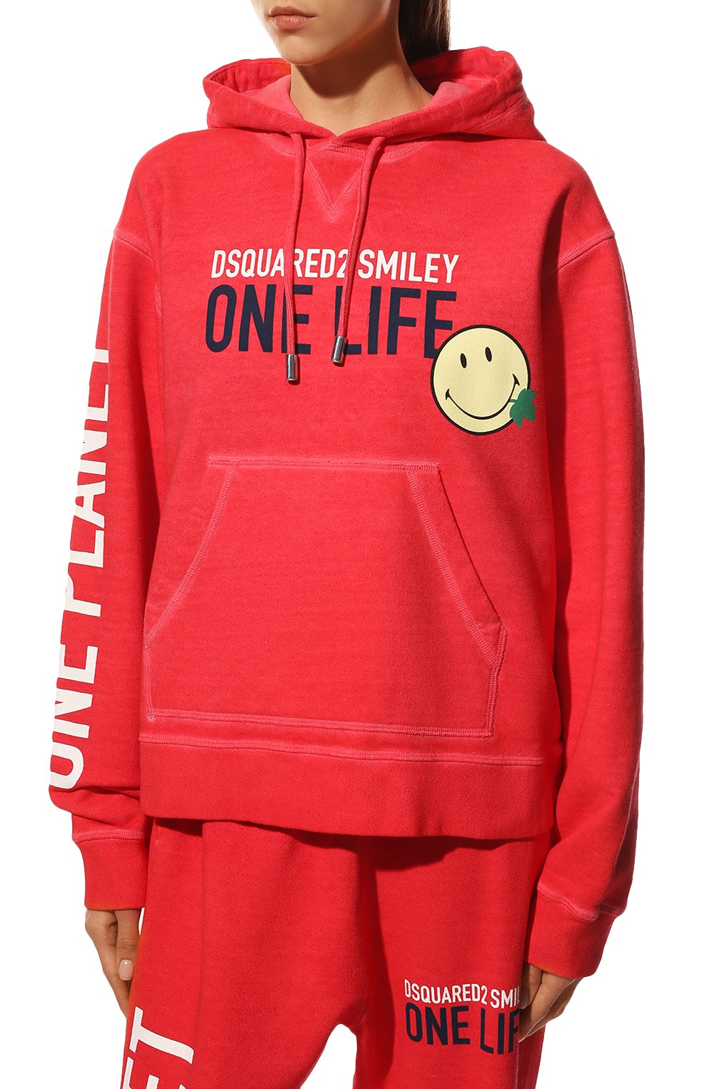 Хлопковое худи dsquared2 x smiley DSQUARED2, арт. S73GU0085/S25535, фото 3