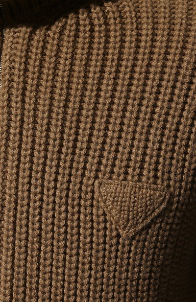 Кардиган из альпака PRADA бежевого цвета по цене 230000 руб., арт. UMG131-10KM-F0040-212, фото 5 Кардиган из альпака PRADA, арт. UMG131-10KM-F0040-212, фото 5