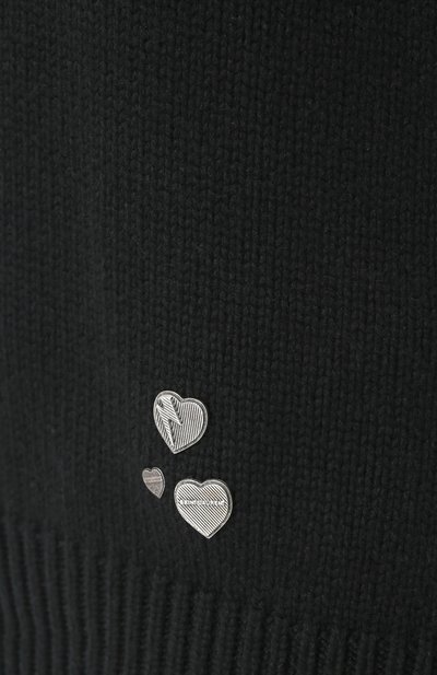 Кашемировый пуловер с v-образным вырезом SAINT LAURENT черного цвета по цене 195500 руб., арт. 480106/Y1ZZ2, фото 5 Кашемировый пуловер с v-образным вырезом SAINT LAURENT, арт. 480106/Y1ZZ2, фото 5