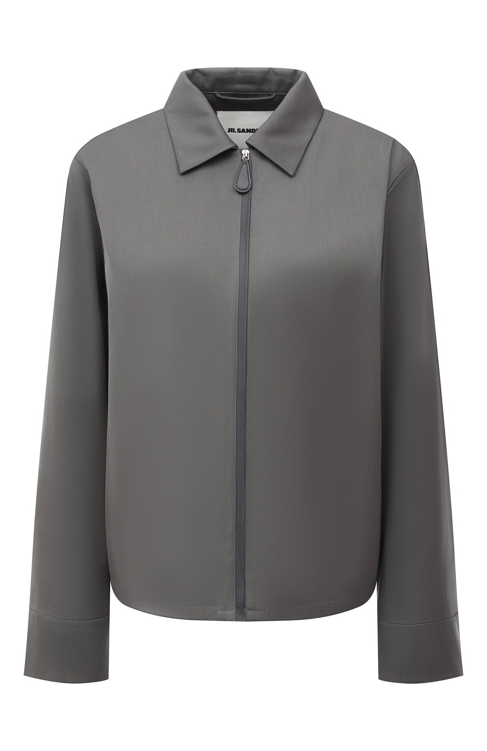 Шерстяная рубашка JIL SANDER серого цвета по цене 108500 руб., арт. JSCU601405-WU202500, фото 1 Шерстяная рубашка JIL SANDER, арт. JSCU601405-WU202500, фото 1