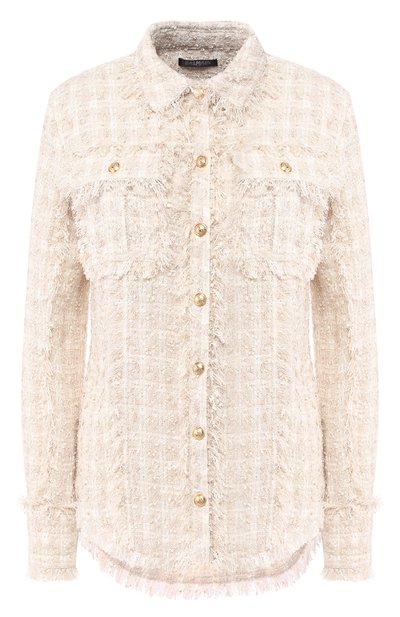 Твидовая рубашка BALMAIN, арт. RF12236/C109, фото 1