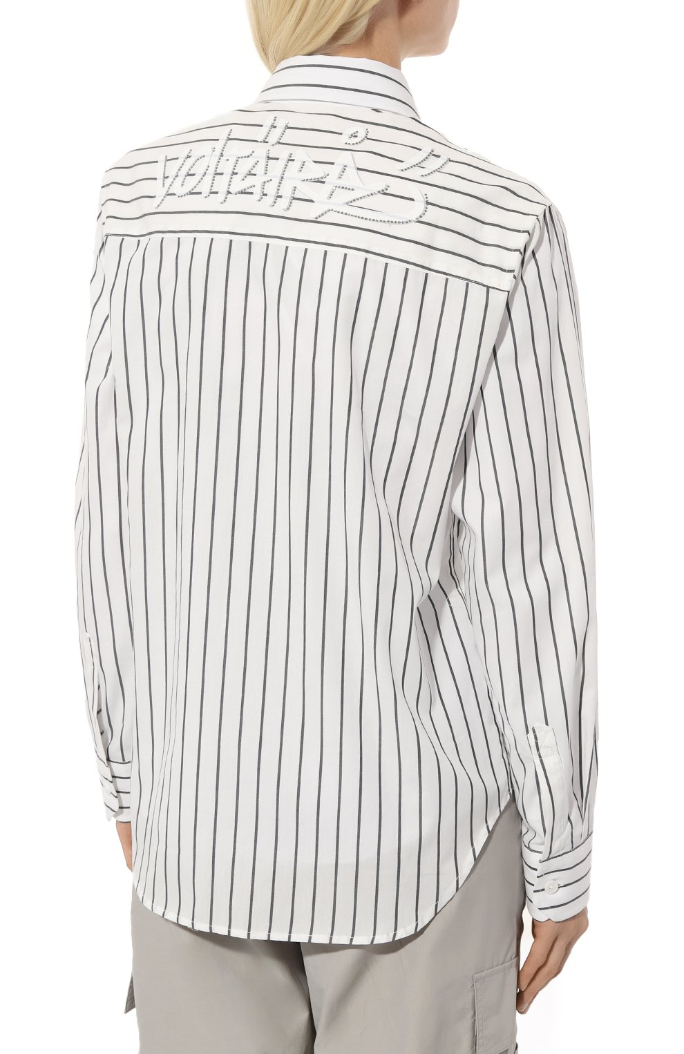 Хлопковая рубашка ZADIG AND VOLTAIRE, арт. WWSH00488, фото 4