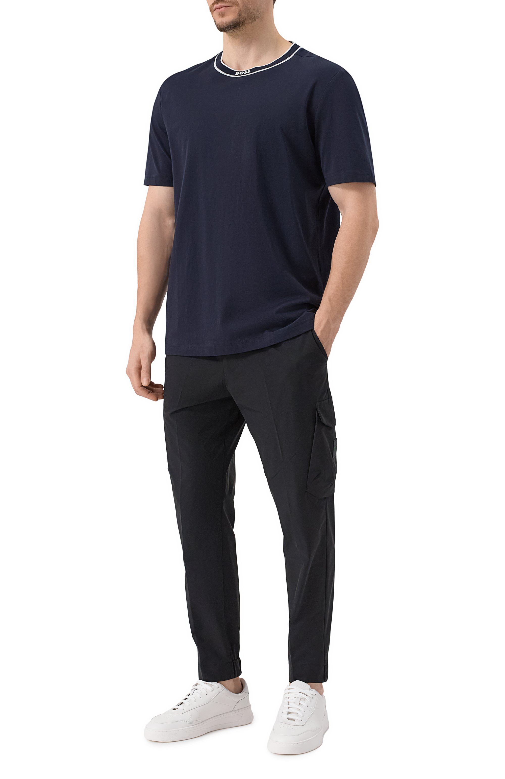 Хлопковая футболка BOSS GREEN, арт. 50525080, фото 2